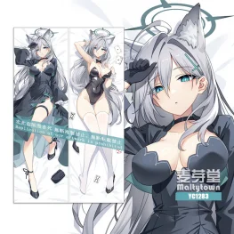 Blue Archive Dakimakura Sunaookami Shiroko Body Pillow Case 13