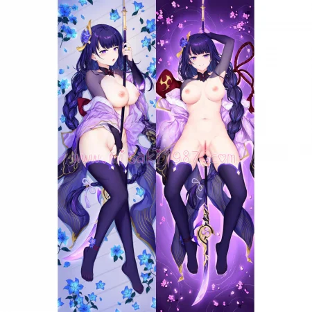 Genshin Impact Dakimakura Baal Raiden Shogun Body Pillow Case 57