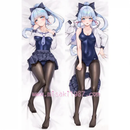 Genshin Impact Dakimakura Kamisato Ayaka Body Pillow Case 48