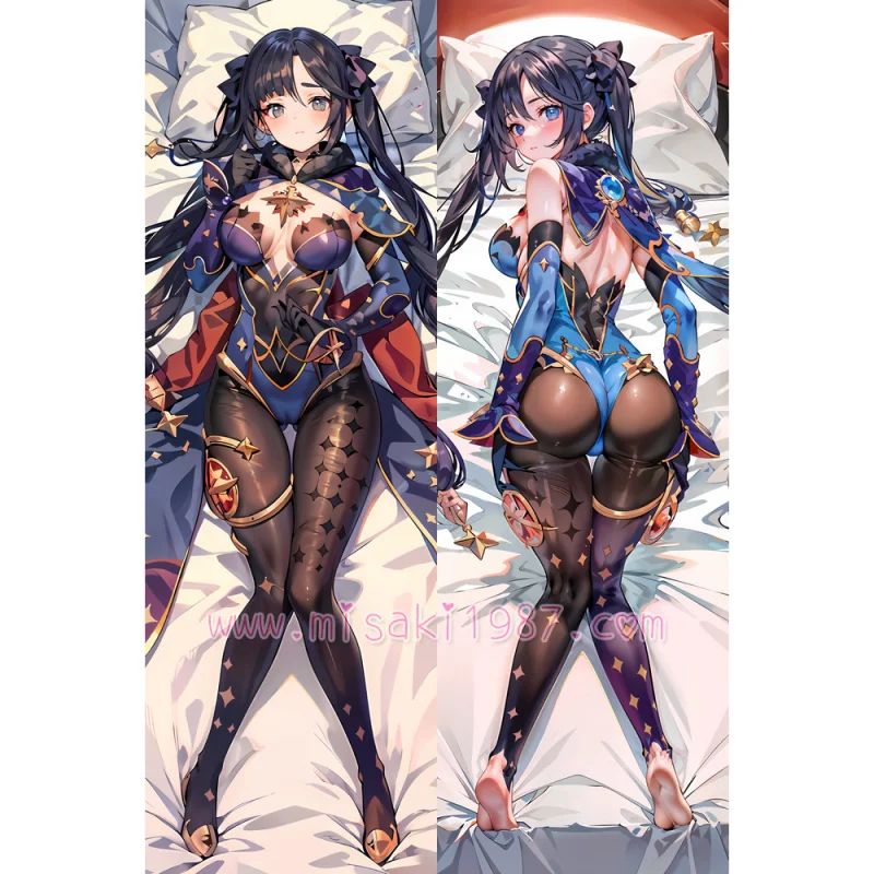Genshin Impact Dakimakura Mona Body Pillow Case 14 - Click Image to Close