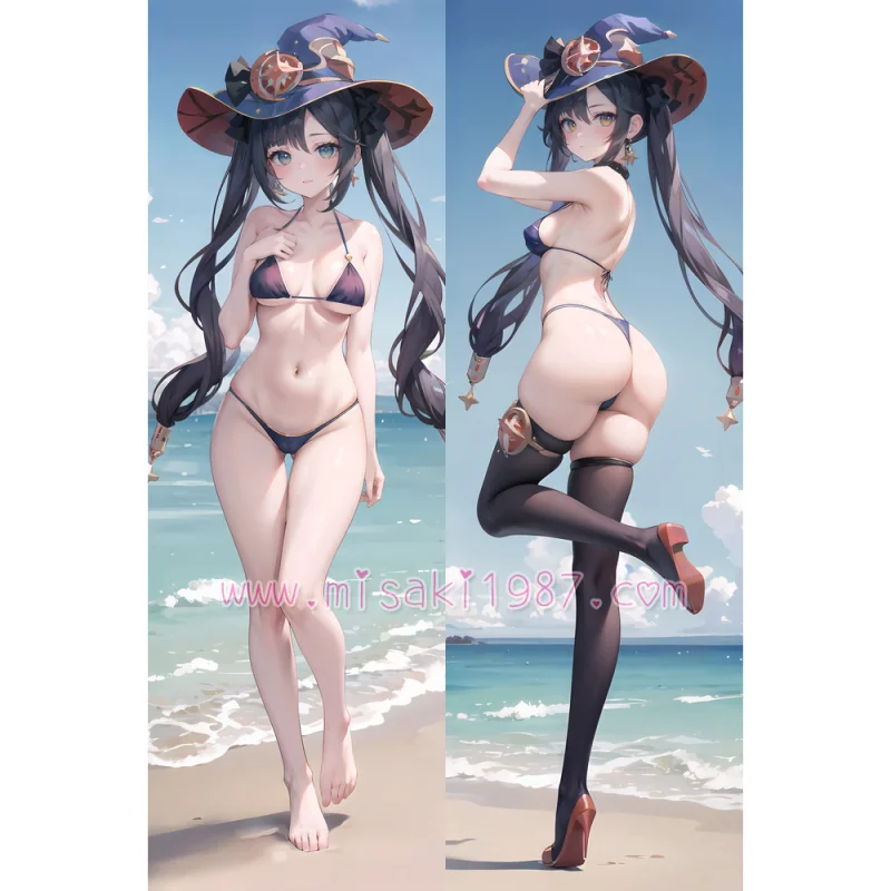 Genshin Impact Dakimakura Mona Body Pillow Case 10 - Click Image to Close