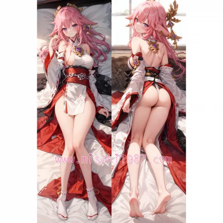 Genshin Impact Dakimakura Yae Miko Body Pillow Case 47