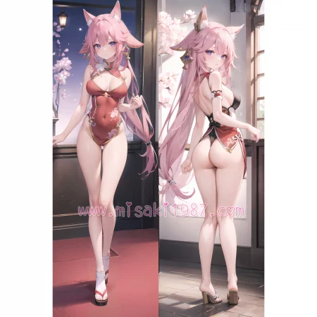 Genshin Impact Dakimakura Yae Miko Body Pillow Case 49