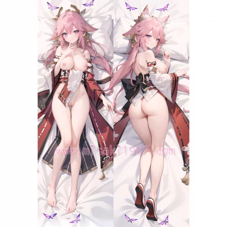 Genshin Impact Dakimakura Yae Miko Body Pillow Case 51
