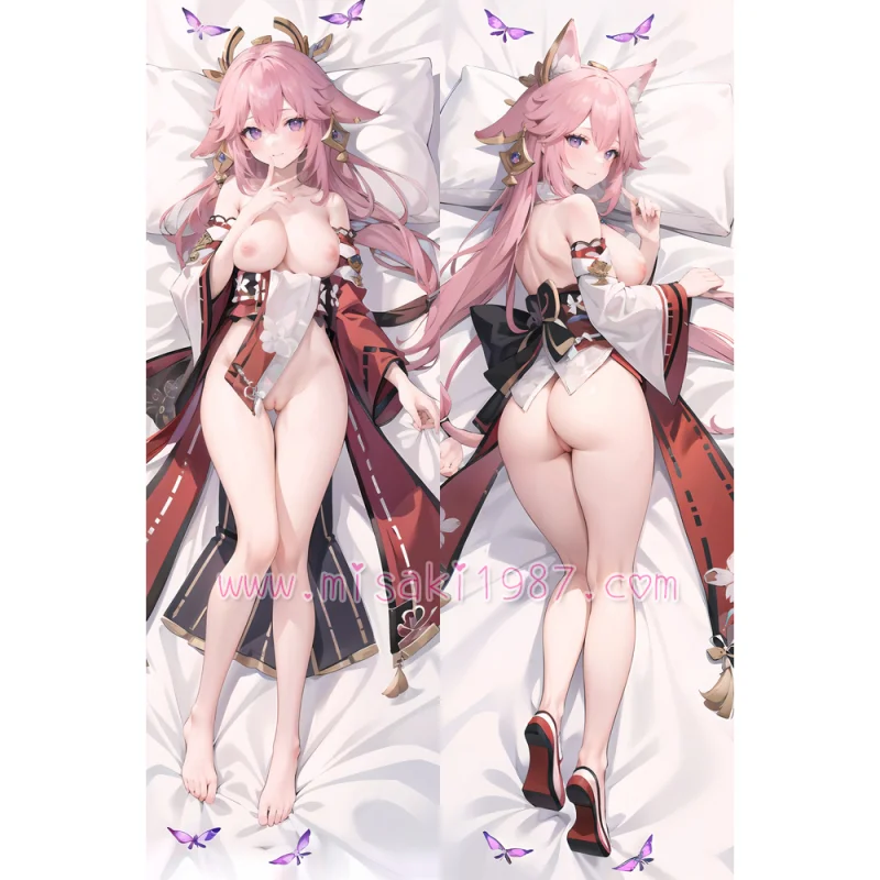 Genshin Impact Dakimakura Yae Miko Body Pillow Case 51 - Click Image to Close
