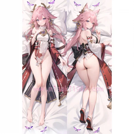 Genshin Impact Dakimakura Yae Miko Body Pillow Case 52