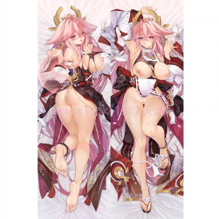 Genshin Impact Dakimakura Yae Miko Body Pillow Case 33