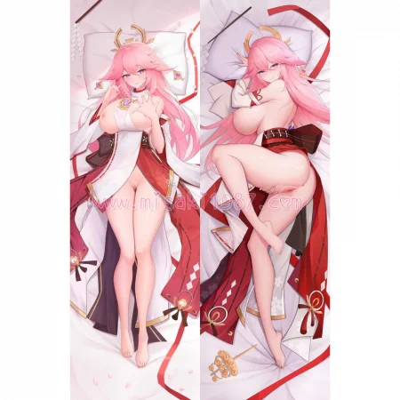 Genshin Impact Dakimakura Yae Miko Body Pillow Case 35