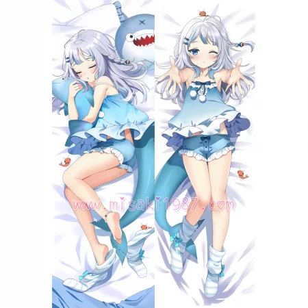 Virtual YouTuber Dakimakura Gawr Gura Body Pillow Case 14