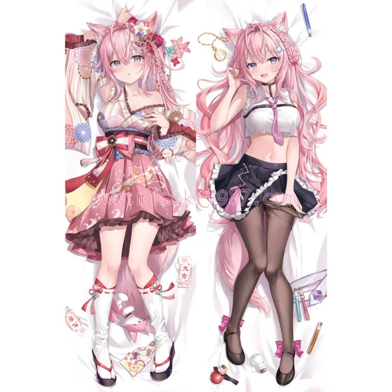 Virtual YouTuber Dakimakura Hakui Koyori Body Pillow Case 07 - Click Image to Close