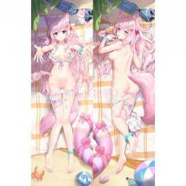 Virtual YouTuber Dakimakura Hakui Koyori Body Pillow Case 11