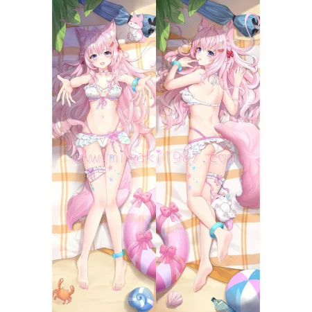 Virtual YouTuber Dakimakura Hakui Koyori Body Pillow Case 10