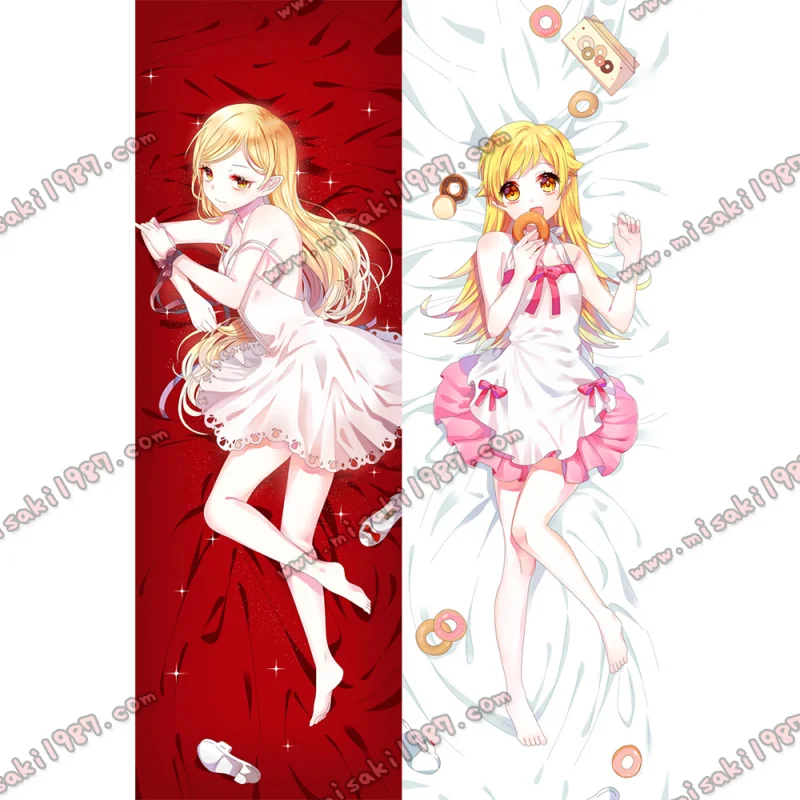 Bakemonogatari Dakimakura Shinobu Oshino Body Pillow Case - Click Image to Close