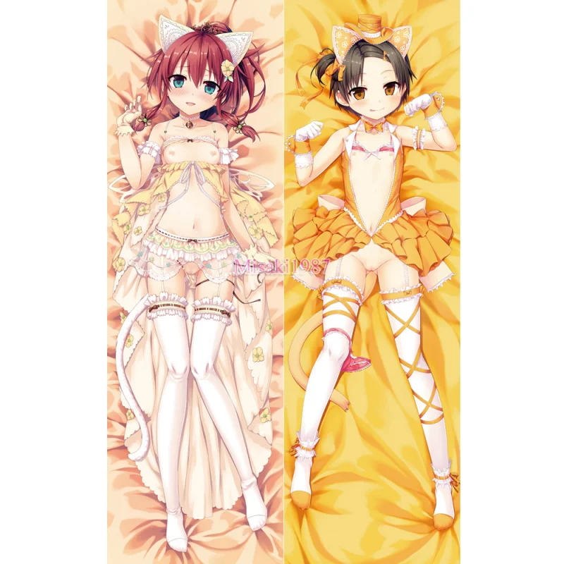 Maitetsu Dakimakura Minokasa Nagi Migita Hibiki Body Pillow Case - Click Image to Close
