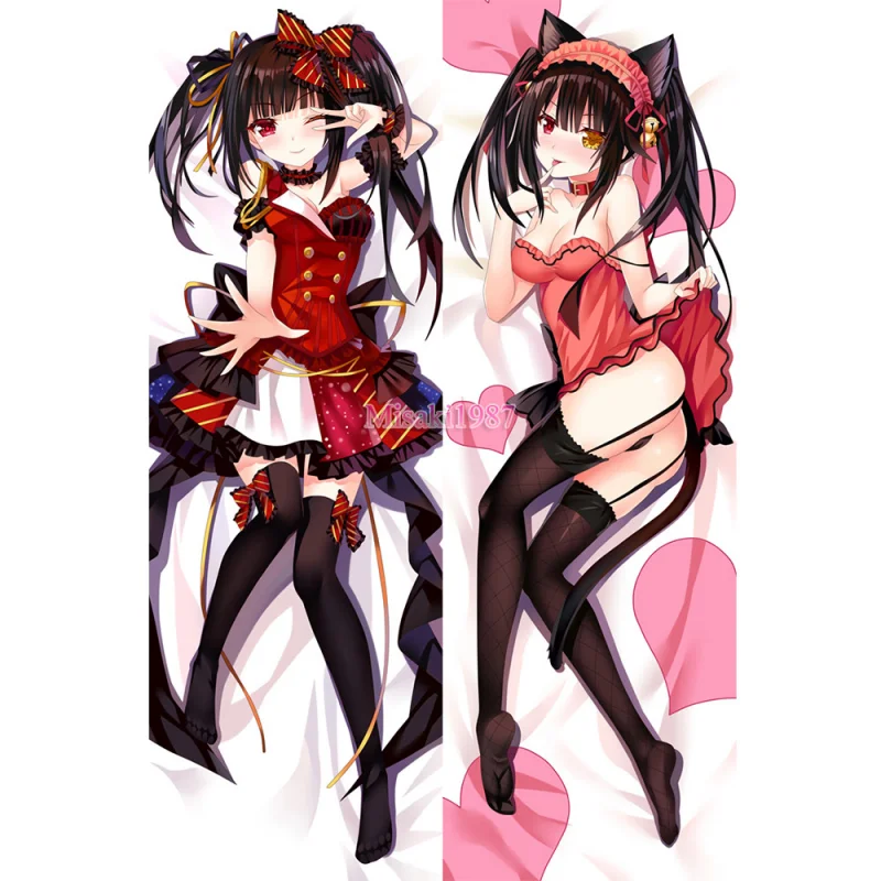 Date a Live Dakimakura Kurumi Tokisaki Body Pillow Case 13 - Click Image to Close
