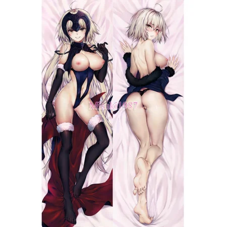 Fate/Grand Order Dakimakura Black Jeanne d'Arc Body Pillow Case 04