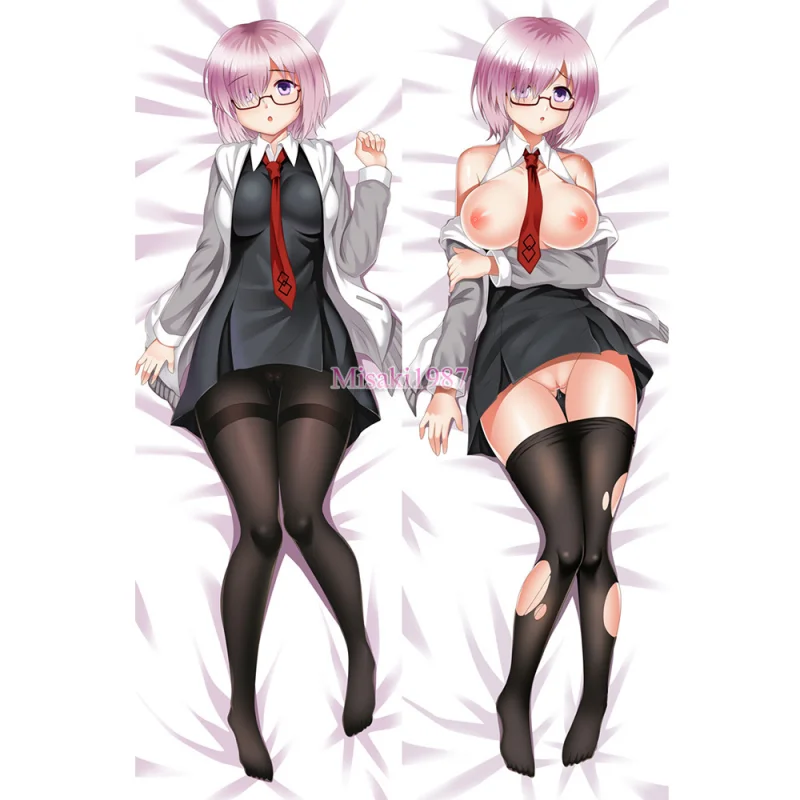 Fate/Grand Order Dakimakura Shielder Mash Kyrielight Body Pillow Case 04 - Click Image to Close
