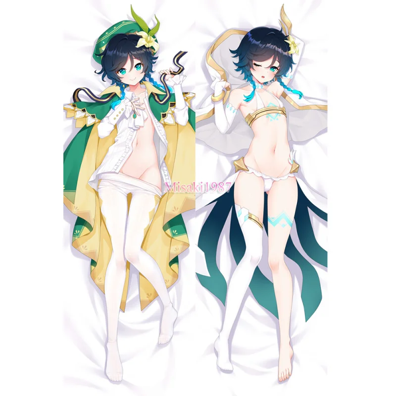 Genshin Impact Dakimakura Venti Body Pillow Case 02 - Click Image to Close