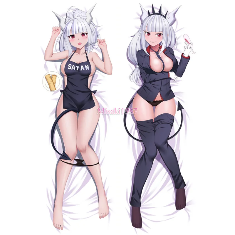Helltaker Dakimakura Lucifer Body Pillow Case 02 - Click Image to Close