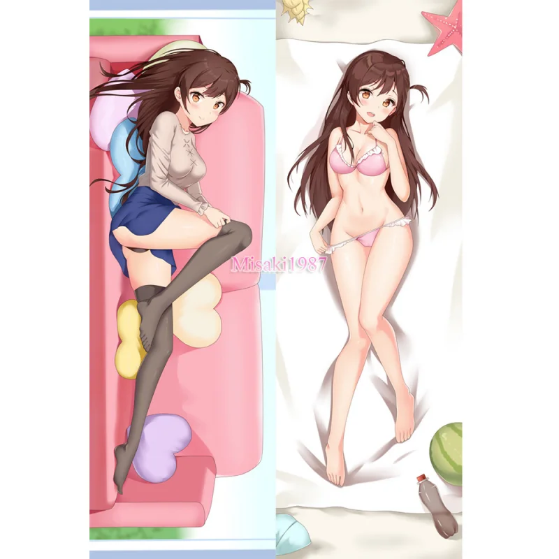 Kanojo Okarishimasu Dakimakura Chizuru Ichinose Body Pillow Case 04 - Click Image to Close