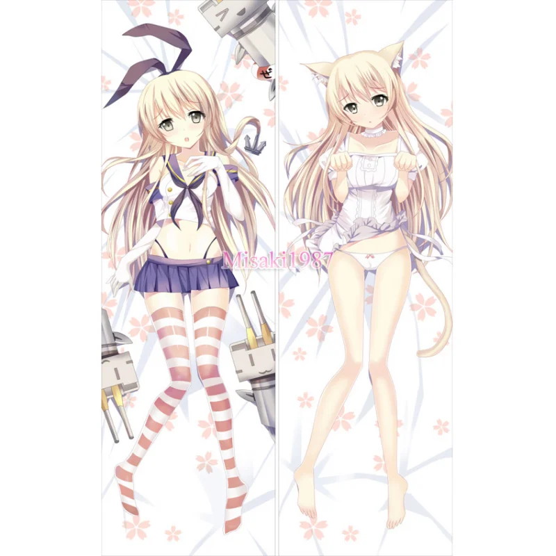 Kantai Collection KanColle Dakimakura Shimakaze Body Pillow Case 04 - Click Image to Close