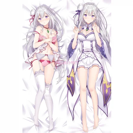 Re:Zero Dakimakura Emilia Body Pillow Case 03