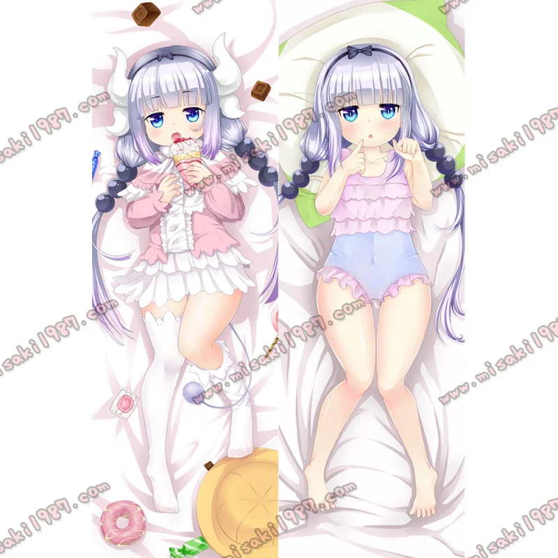 Miss Kobayashi's Dragon Maid Dakimakura Kanna Body Pillow Case 03 - Click Image to Close