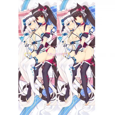 Nekopara Dakimakura Chocola Vanilla Body Pillow Case 05