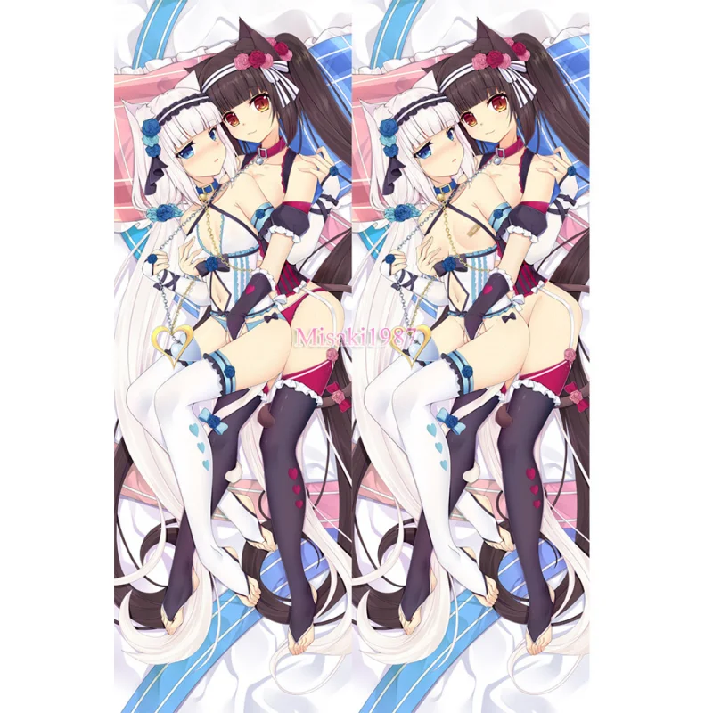 Nekopara Dakimakura Chocola Vanilla Body Pillow Case 05 - Click Image to Close