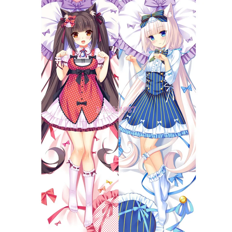 Nekopara Dakimakura Chocola Vanilla Body Pillow Case 07 - Click Image to Close