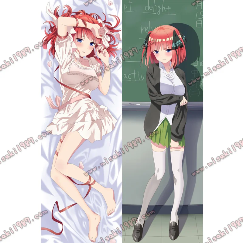 The Quintessential Quintuplets Dakimakura Nakano Nino Body Pillow Case 06 - Click Image to Close