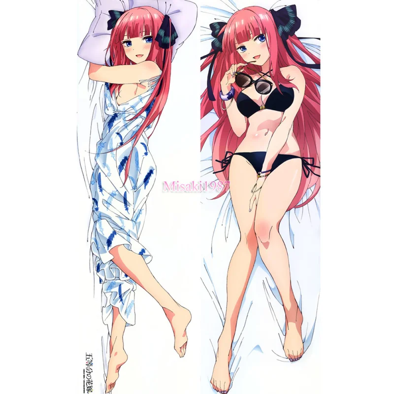 The Quintessential Quintuplets Dakimakura Nakano Nino Body Pillow Case - Click Image to Close