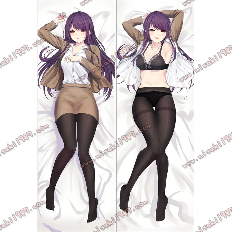 Virtual YouTuber Dakimakura Gundo Mirei Body Pillow Case - Click Image to Close