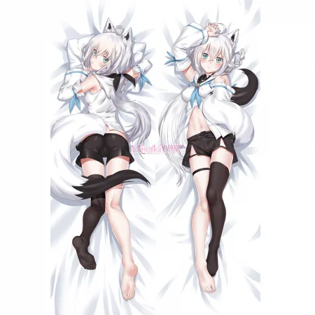 Virtual YouTuber Dakimakura Shirakami Fubuki Body Pillow Case 02
