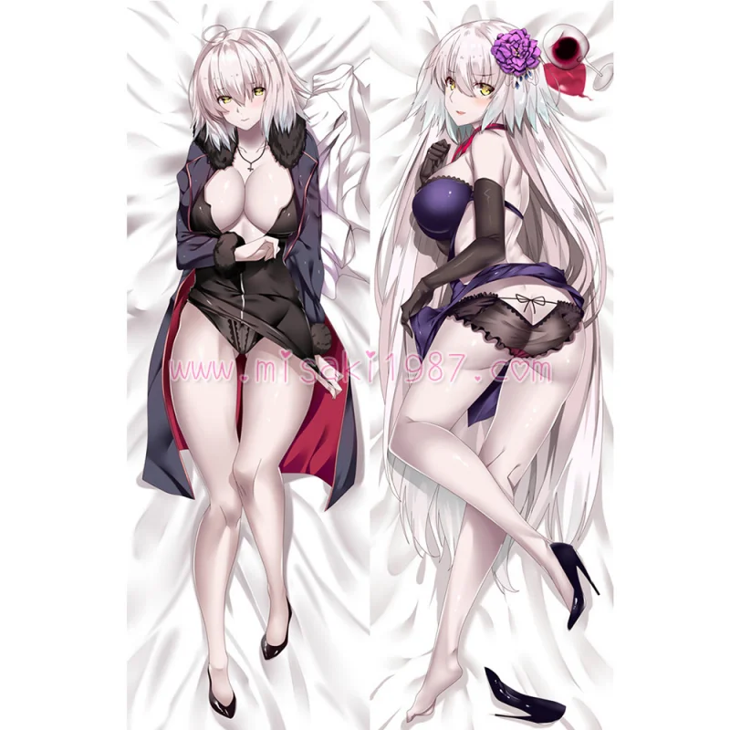 Fate/Grand Order Dakimakura Black Jeanne d'Arc Body Pillow Case 10 - Click Image to Close