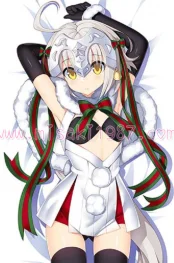 Fate/Grand Order Dakimakura Jeanne d'Arc Alter Santa Lily Body Pillow Case