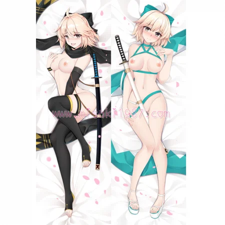 Fate/Grand Order Dakimakura Saber Okita Souji Body Pillow Case 11