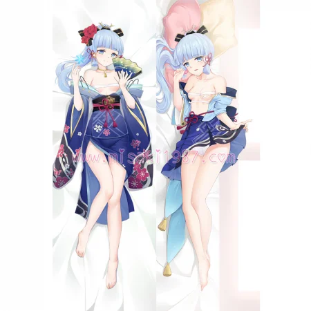 Genshin Impact Dakimakura Kamisato Ayaka Body Pillow Case 06