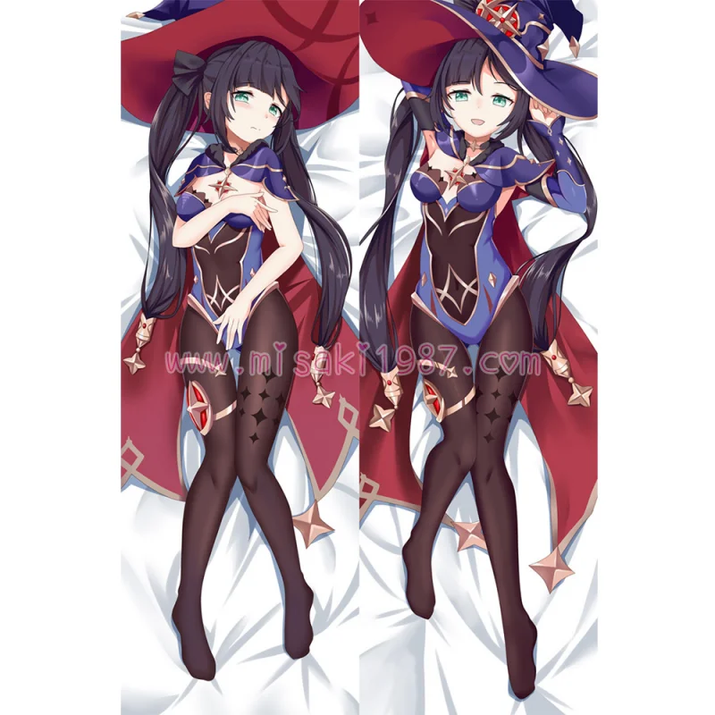 Genshin Impact Dakimakura Mona Body Pillow Case 03 - Click Image to Close