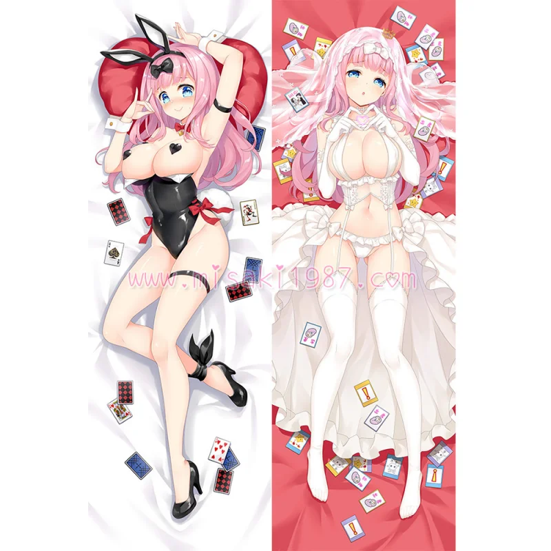 Kaguya-sama Dakimakura Fujiwara Chika Body Pillow Case 11 - Click Image to Close