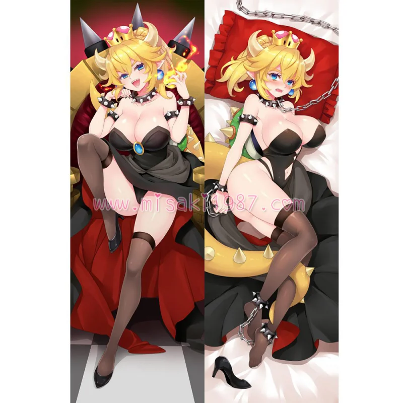 Super Mario Dakimakura Bowsette Body Pillow Case 03 - Click Image to Close