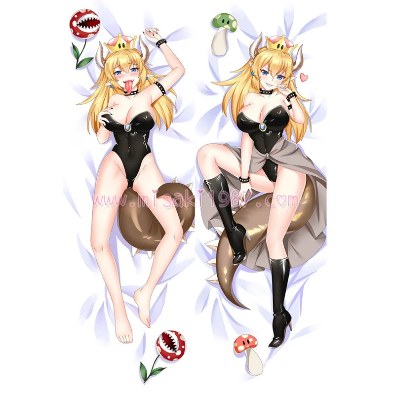 Super Mario Dakimakura Bowsette Body Pillow Case 02 - Click Image to Close