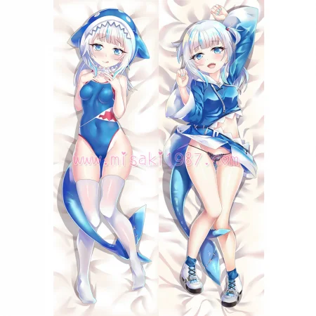 Virtual YouTuber Dakimakura Gawr Gura Body Pillow Case 04