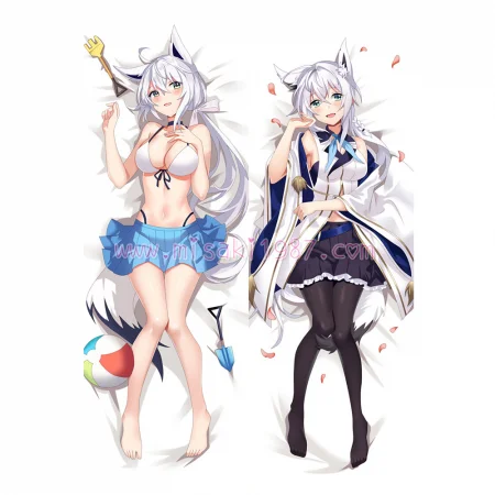 Virtual YouTuber Dakimakura Shirakami Fubuki Body Pillow Case 04