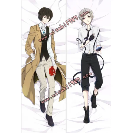 Bungo Stray Dogs Dakimakura Atsushi Nakajima Osamu Dazai Body Pillow Case