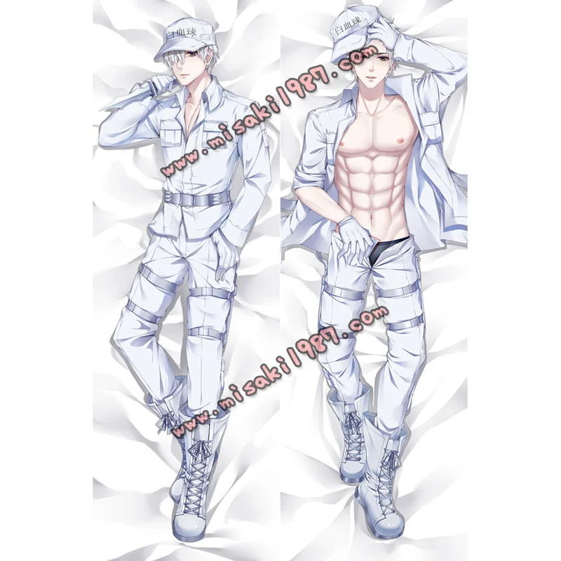Cells at Work! Hataraku Saibou Dakimakura Hakkekkyuu Body Pillow Case - Click Image to Close