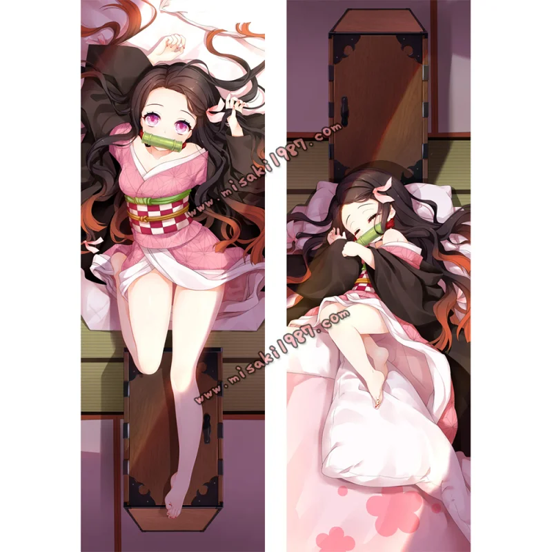 Demon Slayer Dakimakura Kamado Nezuko Body Pillow Case 03 - Click Image to Close