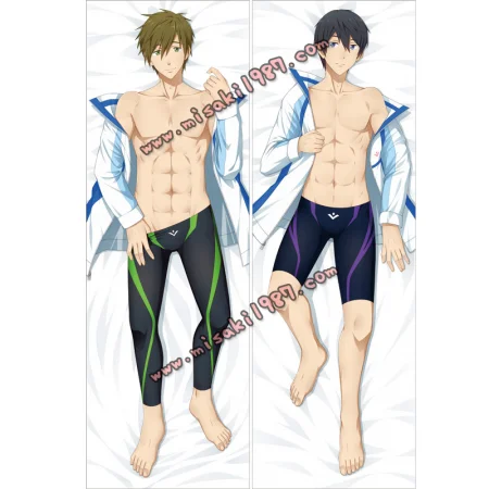 Free Dakimakura Makoto Tachibana Haruka Nanase Body Pillow Case