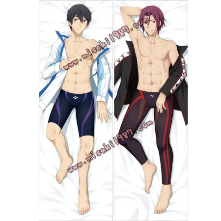 Free Dakimakura Rin Matsuoka Haruka Nanase Body Pillow Case