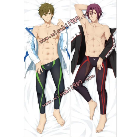Free Dakimakura Rin Matsuoka Makoto Tachibana Body Pillow Case